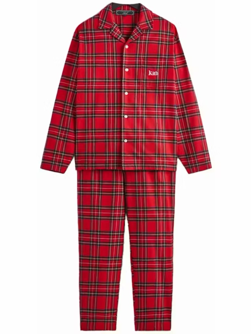 Kith Kithmas 2023 Red Plaid Pajama Set